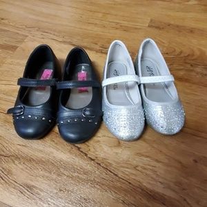 2 pairs dress shoes toddler size 8